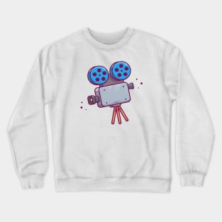 Camera Movie Cartoon Crewneck Sweatshirt